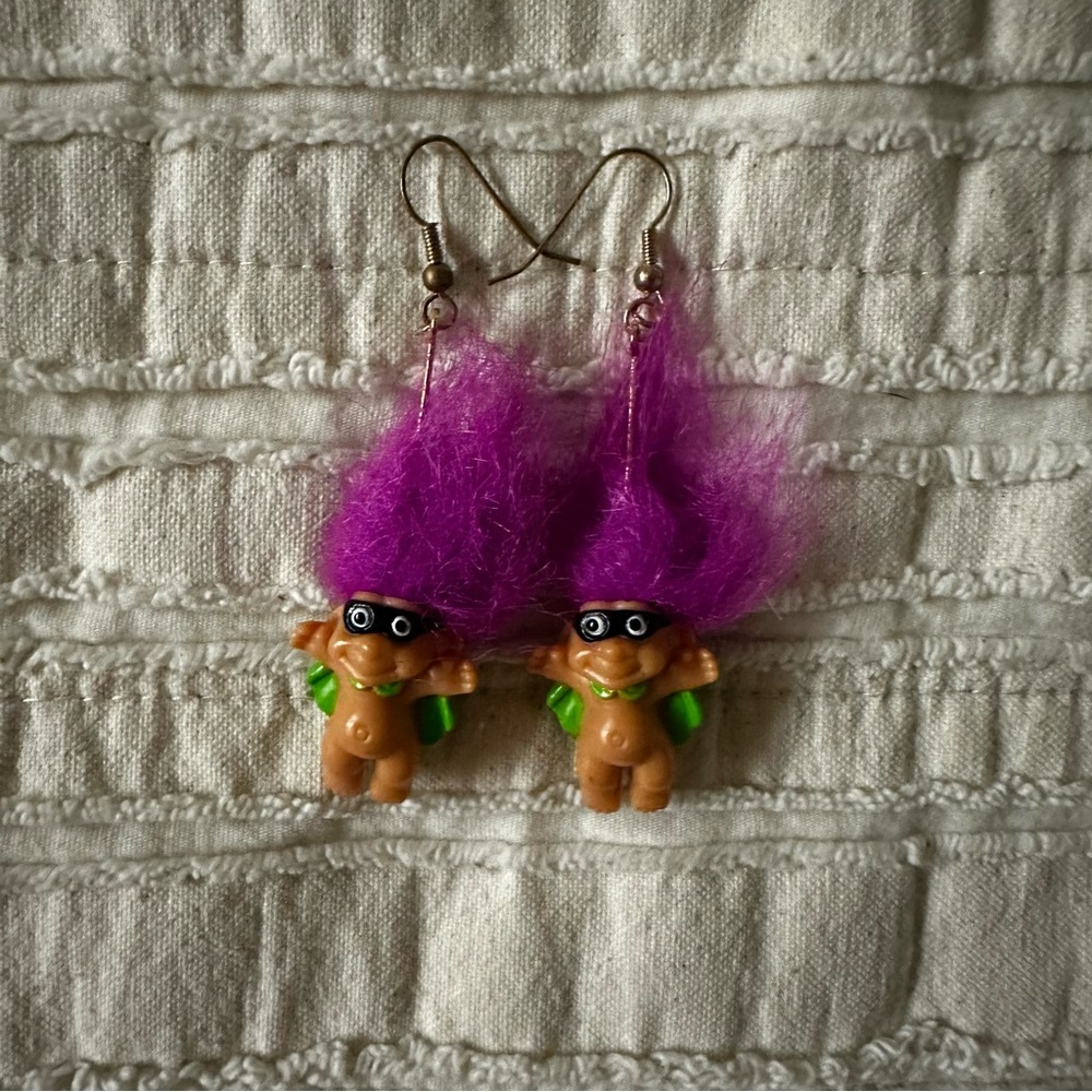 Troll Halloween Earrings